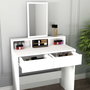 Hanah Home Luna Mesa de Maquillaje Blanca con Espejo